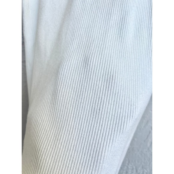 NWT Michael Costello x Revolve Rib Knit Pull On Midi Skirt White Women's Small - Picture 7 of 7